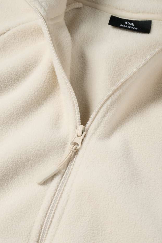 Bărbați - Jachetă de fleece - alb-crem