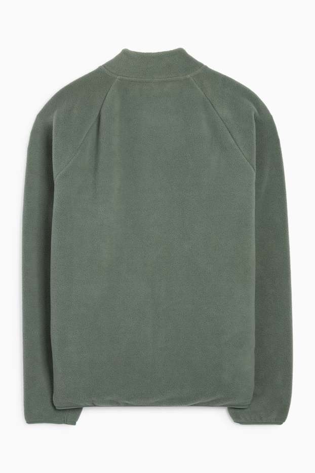 Bărbați - Jachetă de fleece - verde închis