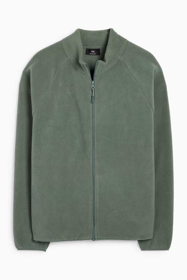 Bărbați - Jachetă de fleece - verde închis