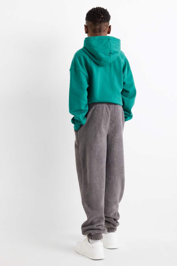 Copii - Băieți - Pantaloni de trening de fleece - gri