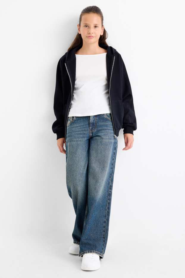 Copii - Fete - Baggy jeans - denim-albastru închis