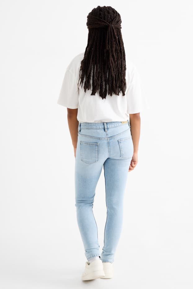 Copii - Fete - Skinny jeans - LYCRA® - denim-albastru deschis