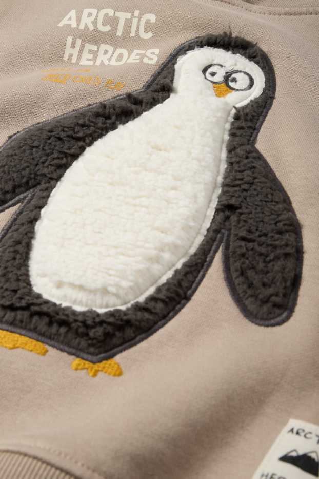 Copii - Băieți - Pinguin - hanorac - bej