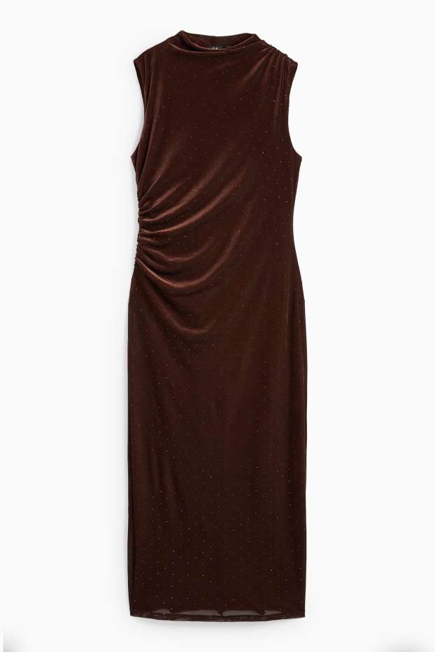 Femei - Rochie bodycon - maro închis