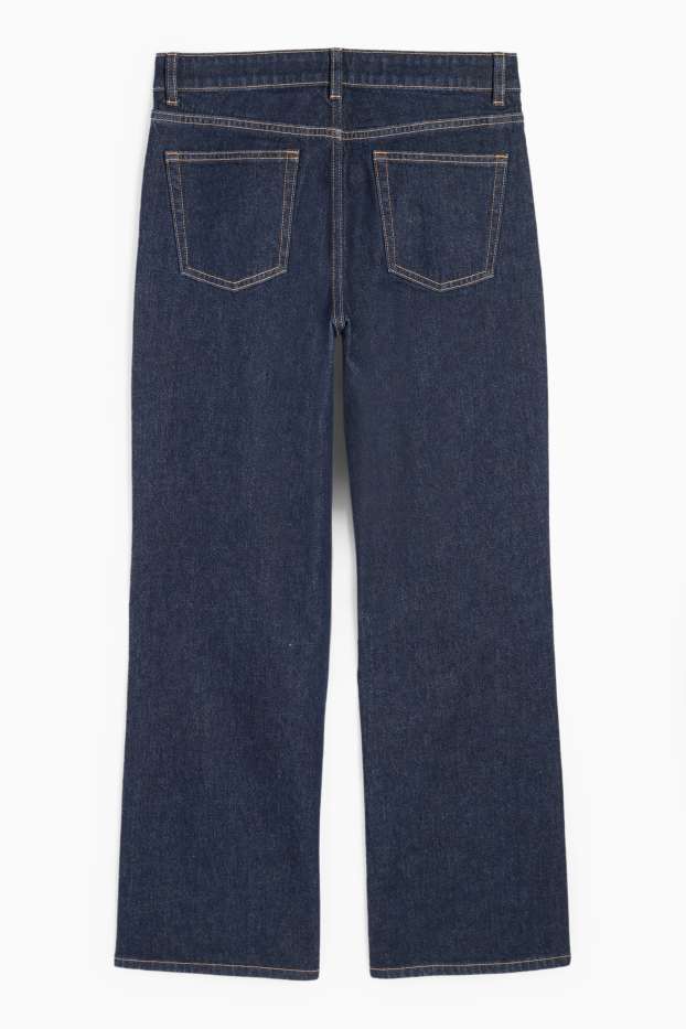 Femei - Wide leg jeans - talie joasă - denim-albastru închis