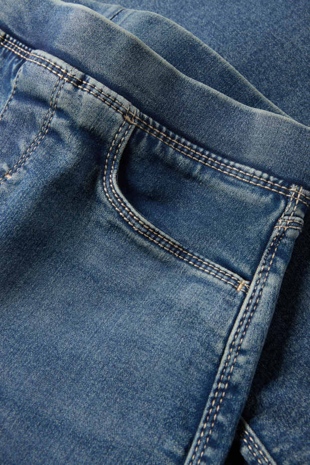 Copii - Fete - Wide leg jeggings - denim-albastru