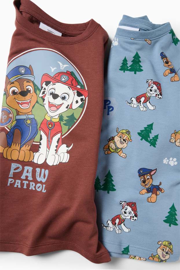 Copii - Băieți - Multipack 2 buc. - Patrula cățelușilor - Chase, Marshall - tricou cu mânecă lungă - maro închis