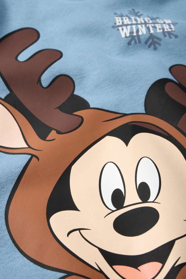 Kinderen: jongens - Mickey Mouse - hoodie - lichtblauw