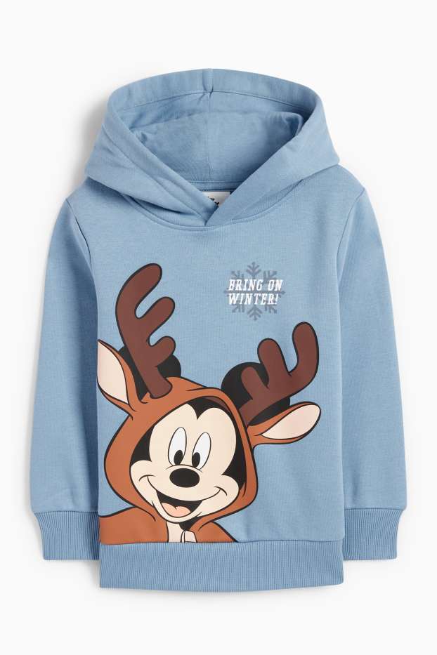 Kinderen: jongens - Mickey Mouse - hoodie - lichtblauw