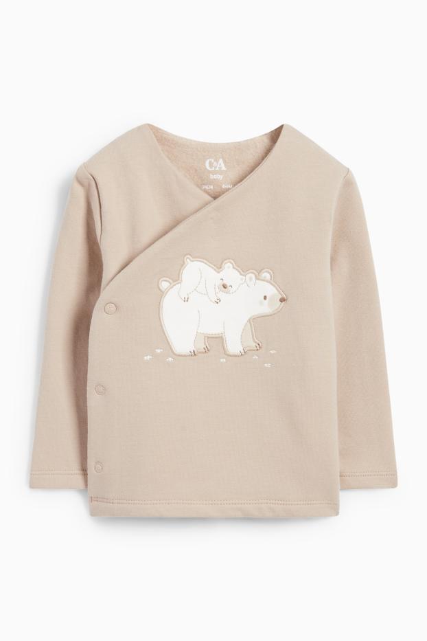 Unisex - Urs polar - compleu nou-născuți - 2 piese - bej
