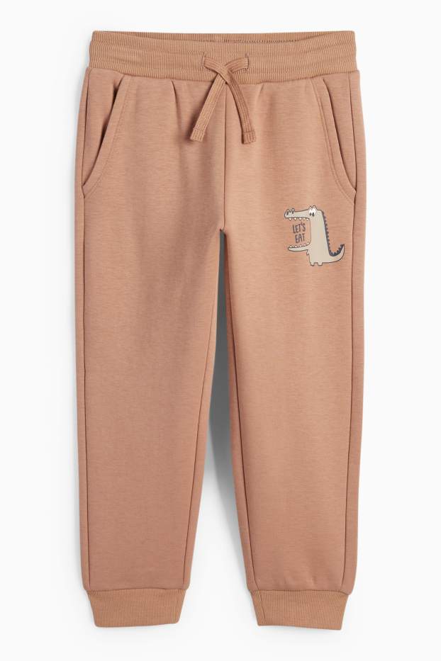 Copii - Băieți - Crocodil - pantaloni de trening - maro deschis