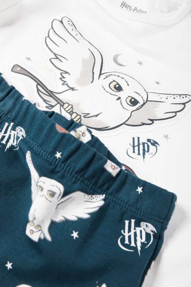 Unisex - Harry Potter - pijama bebeluși - 2 piese - albastru închis / alb