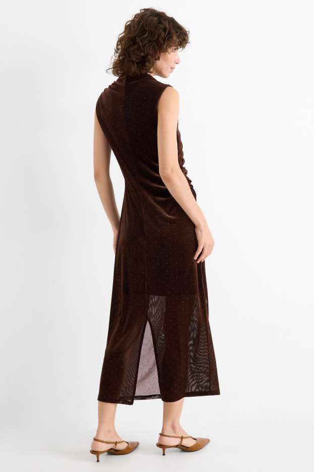 Femei - Rochie bodycon - maro închis