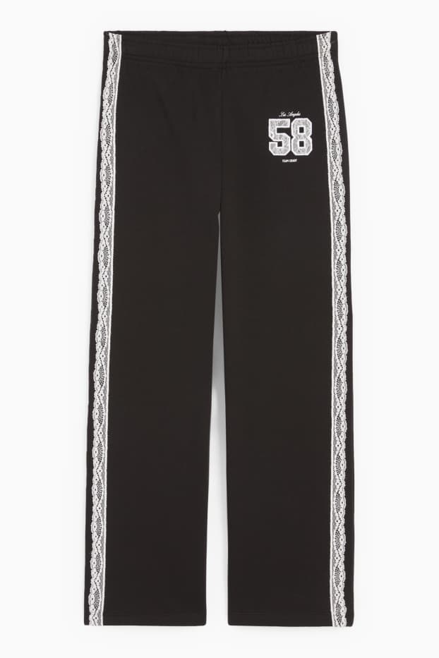 Copii - Fete - Pantaloni de trening - negru