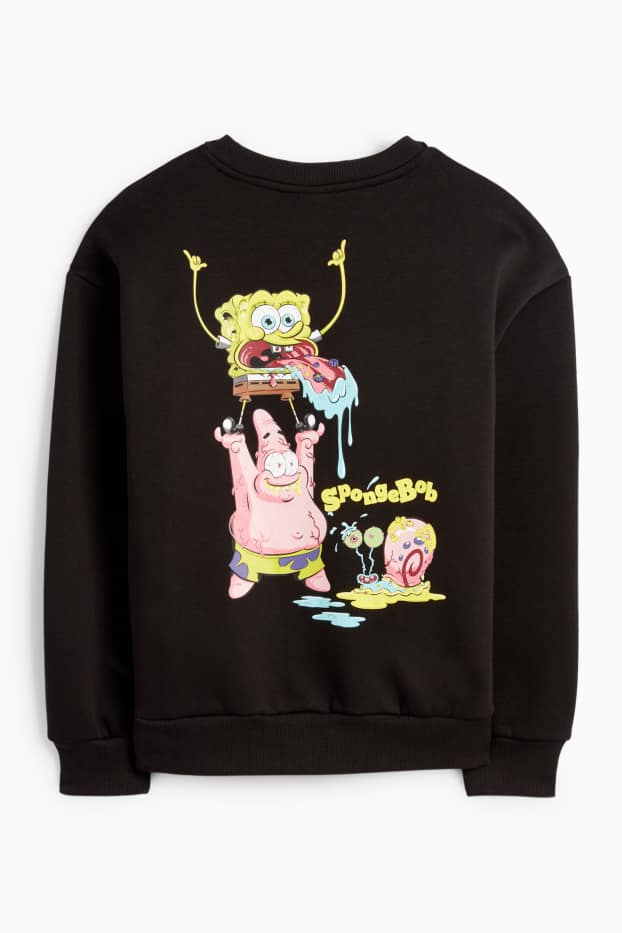 Copii - Băieți - SpongeBob Pantaloni Pătrați - bluză de molton - negru