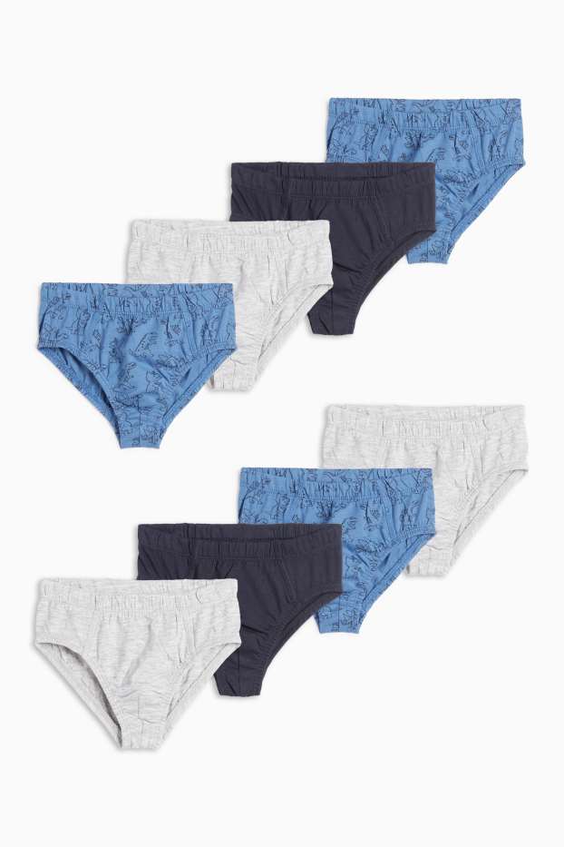 Children Boys - Multipack of 8 - dinosaur - briefs - dark blue
