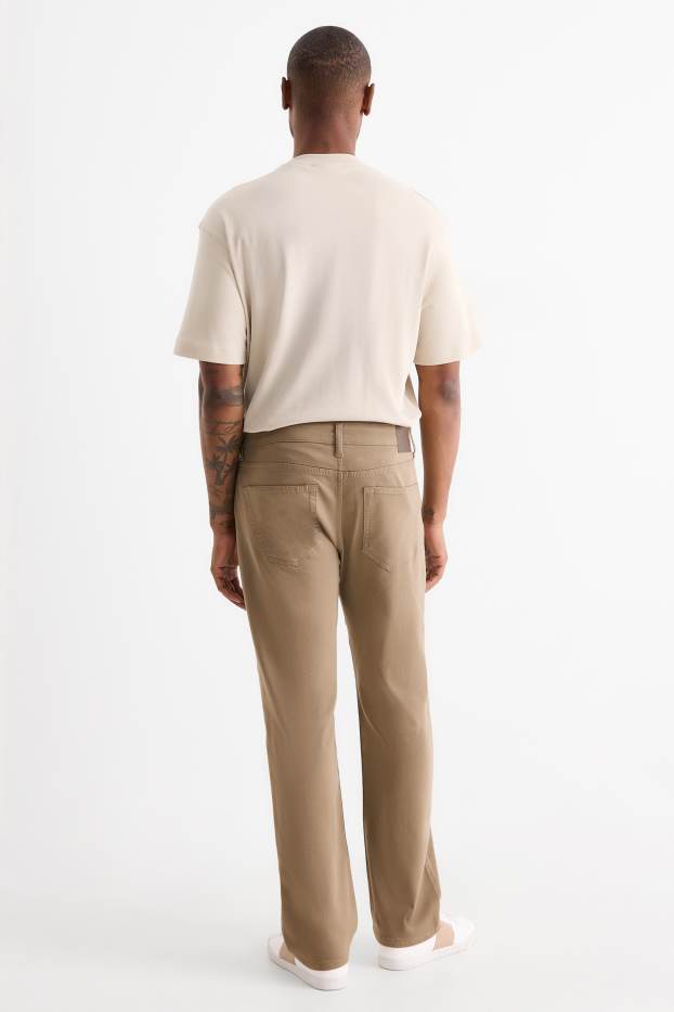 Bărbați - Pantaloni termoizolanți - regular fit - bej