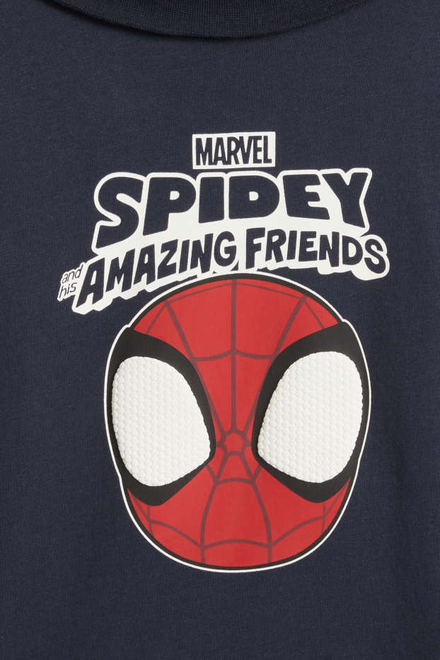 Copii - Băieți - Multipack 3 buc. - Păienjenelul Marvel - bluză cu guler rulat - bordo