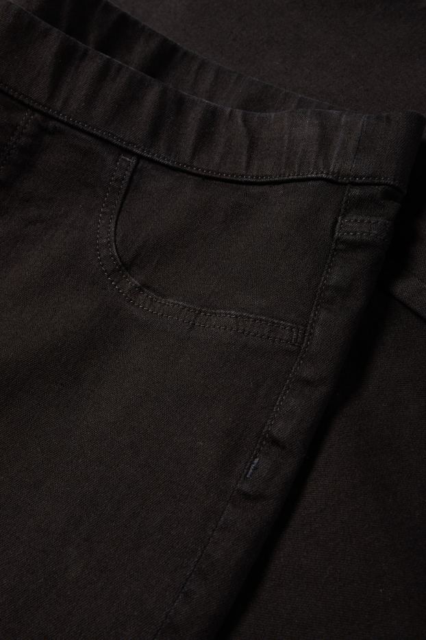Femei - Jegging jeans - talie medie - negru