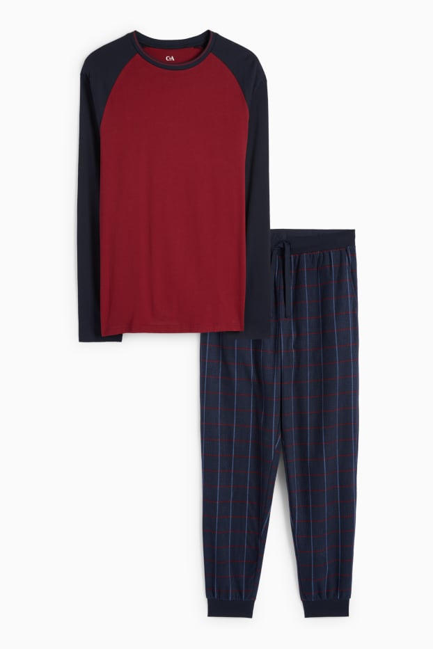 Bărbați - Pijama - roșu / albastru