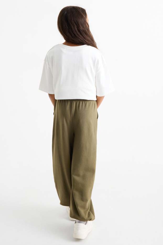 Copii - Fete - Pantaloni de trening - kaki