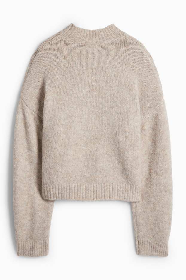 Women - Jumper - gray-brown