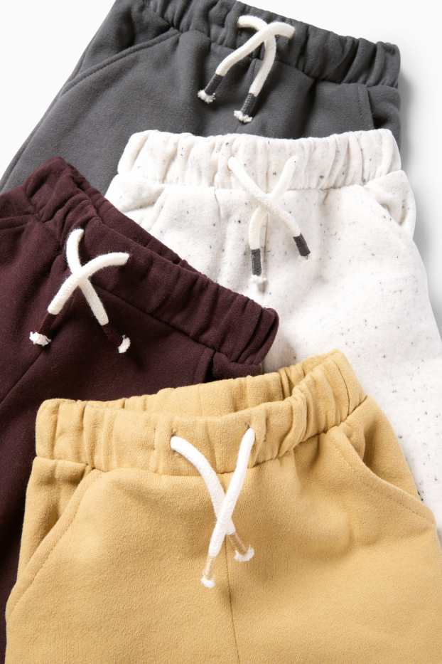 Bebeluși - băieți - Multipack 4 perechi - pantaloni de trening bebeluși - gri închis