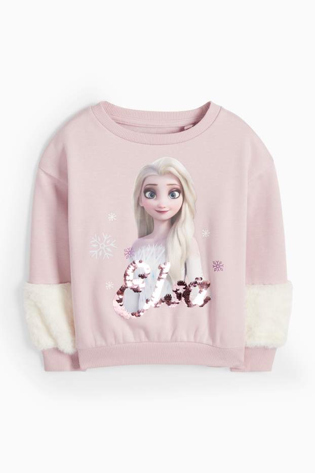 Copii - Fete - Frozen - bluză de molton - roz