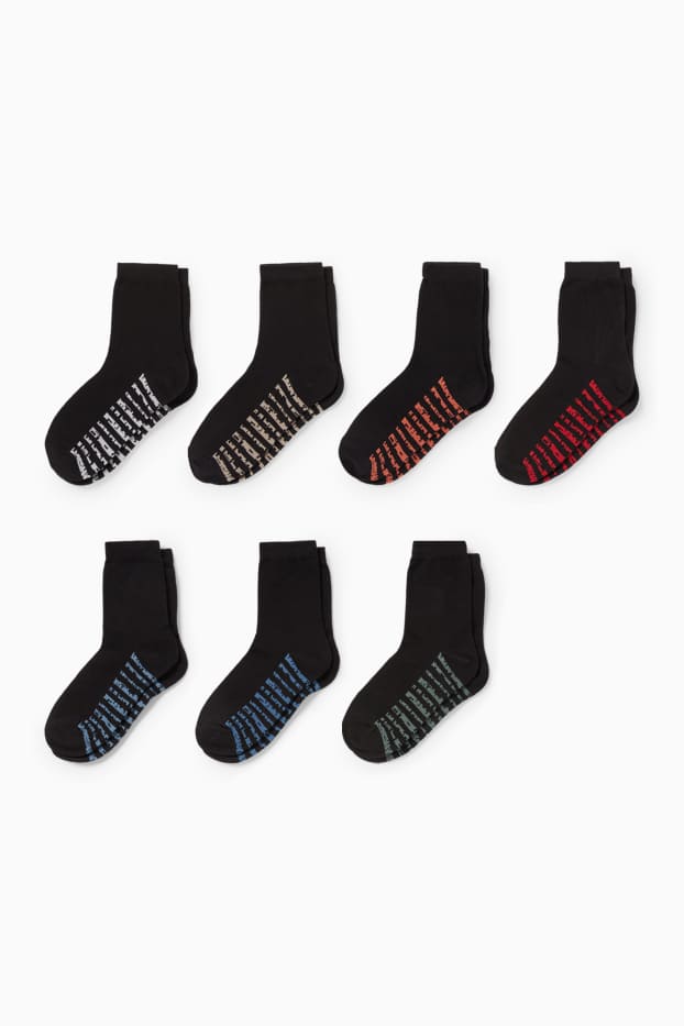 Copii - Băieți - Multipack 7 perechi - șosete - negru