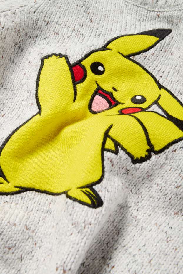 Copii - Băieți - Pokémon - Pikachu - pulover - gri deschis melanj