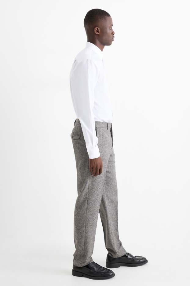 Bărbați - Pantaloni modulari - regular fit - stretch - structurați - gri