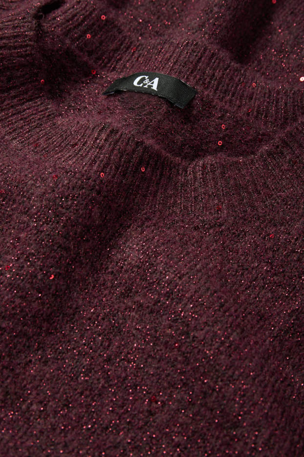 Femei - Pulover - bordo