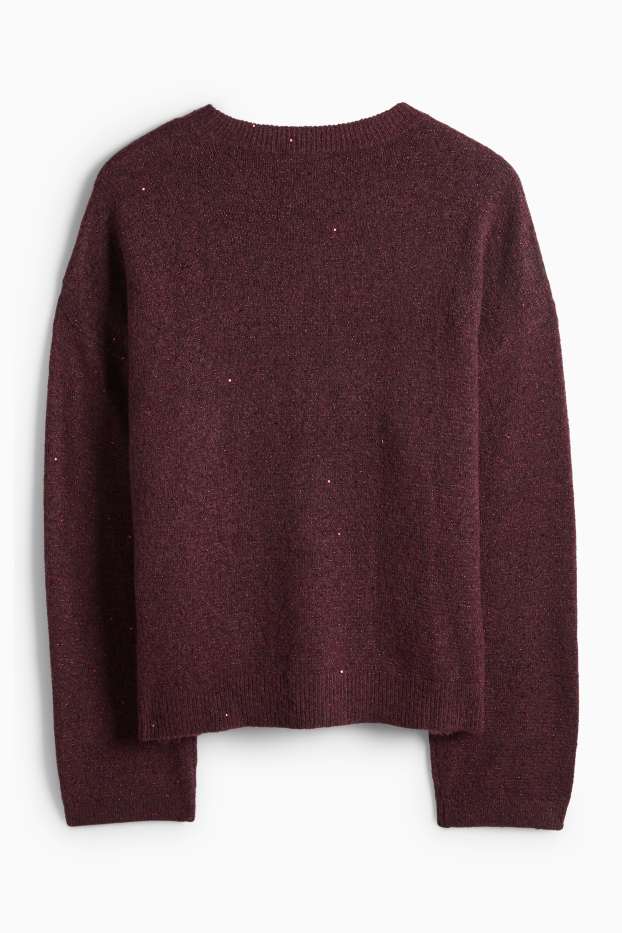 Femei - Pulover - bordo