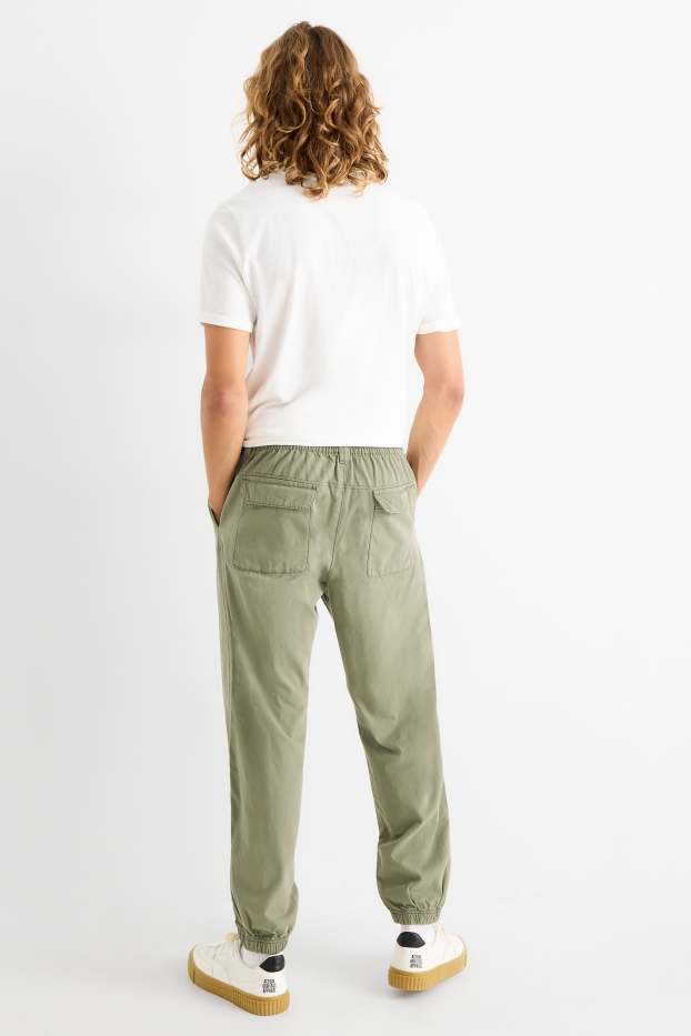 Bărbați - Pantaloni - loose fit - verde