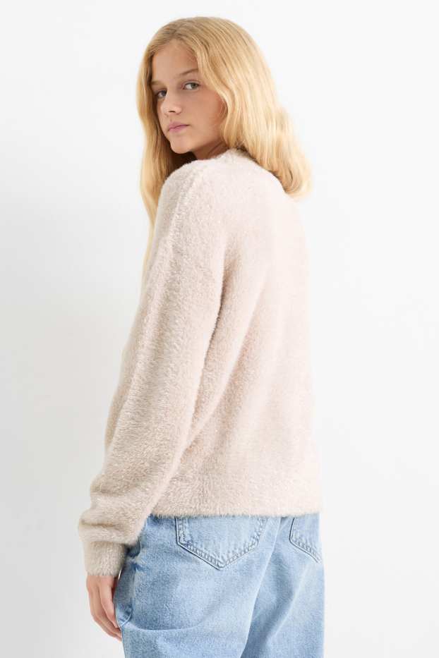 Children Girls - Jumper - rose