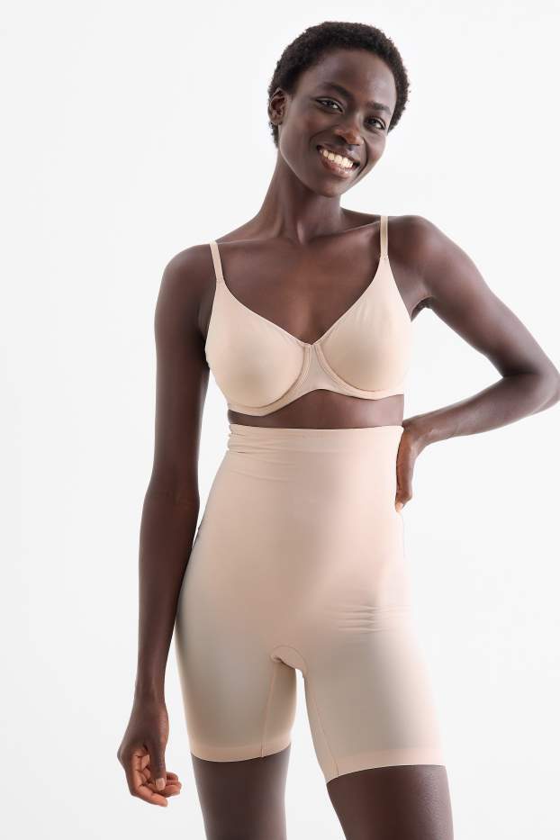 Femei - Pantaloni modelatori - bej deschis