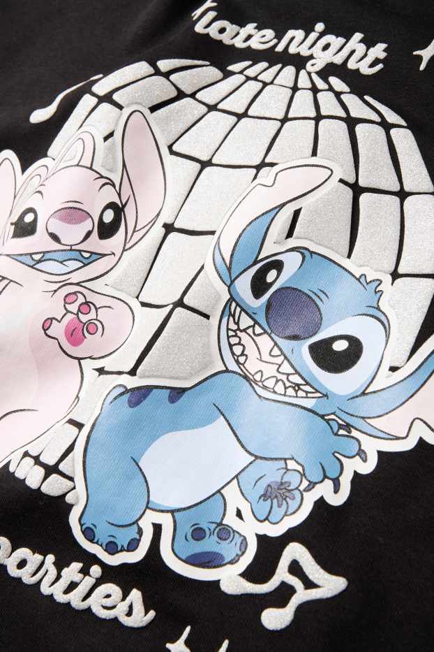 Copii - Fete - Lilo & Stitch - bluză de molton - negru