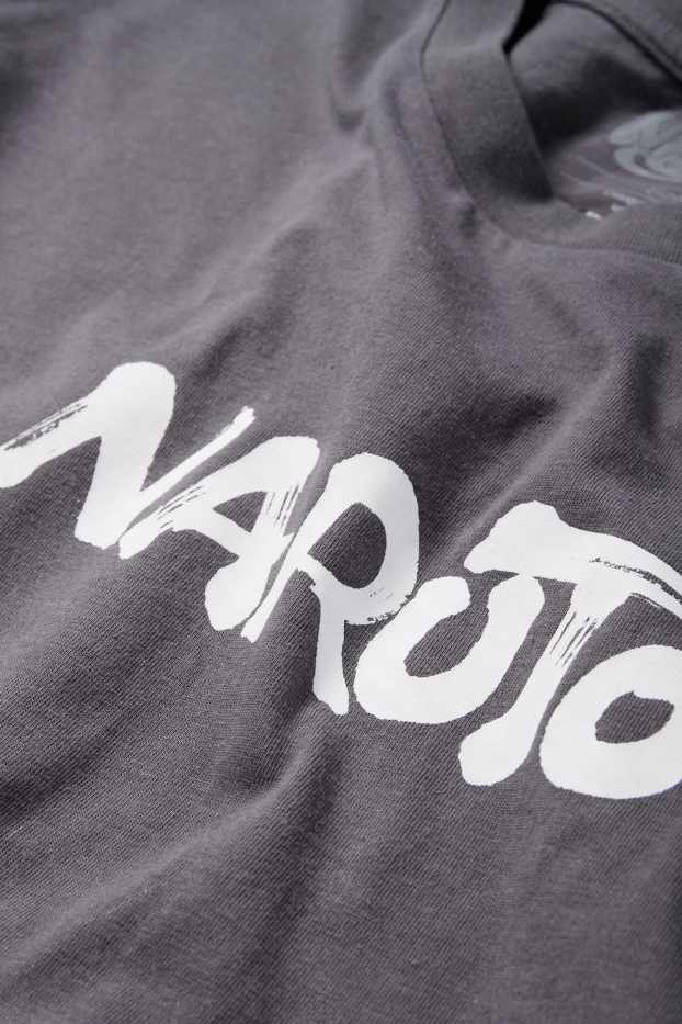 Bărbați - Tricou - supradimensionat - Naruto - gri închis