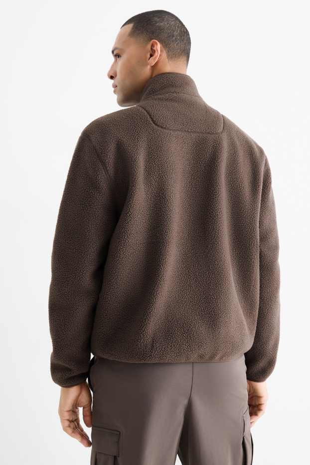 Bărbați - Jachetă de fleece - maro