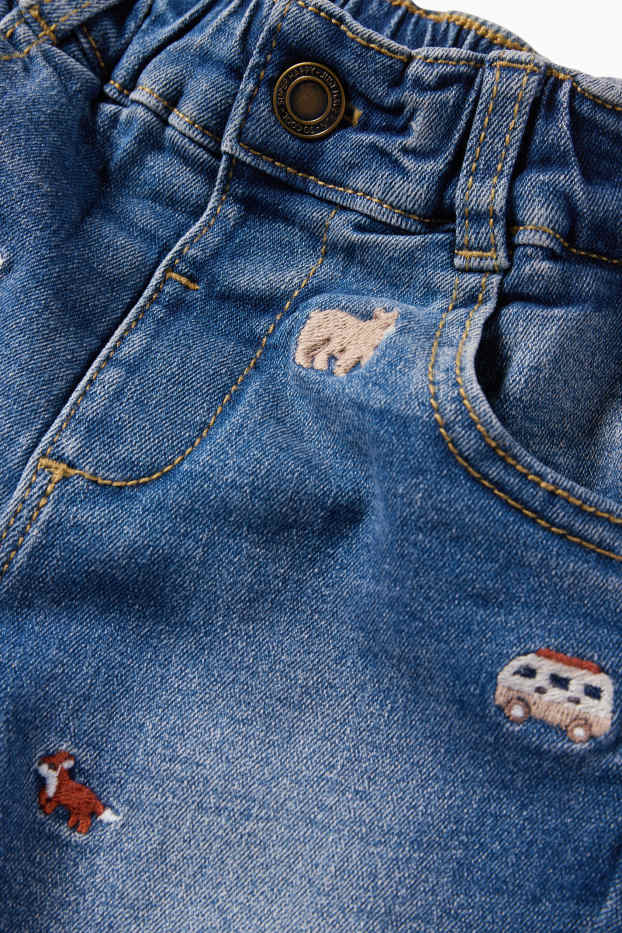 Bebeluși - băieți - Animale sălbatice - regular jeans - jeans termoizolanți - denim-albastru