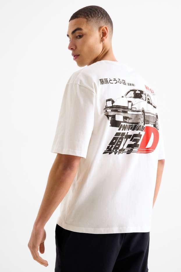 Bărbați - Tricou - supradimensionat - alb