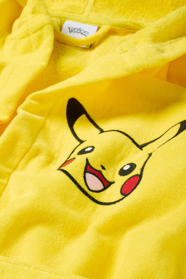 Copii - Băieți - Pokémon - Pikachu - halat de baie cu glugă - galben