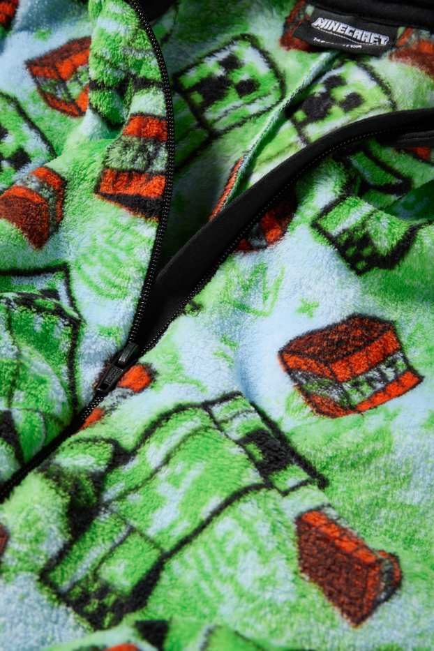 Copii - Băieți - Minecraft - salopetă de fleece - verde deschis