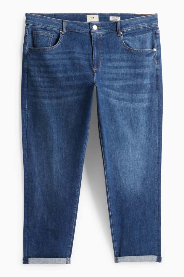 Femei - Boyfriend jeans - talie medie - denim-albastru