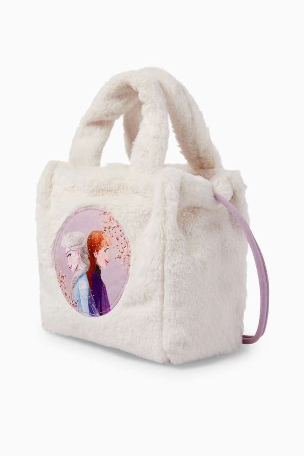 Copii - Fete - Frozen - geantă de umăr din blană artificială - alb