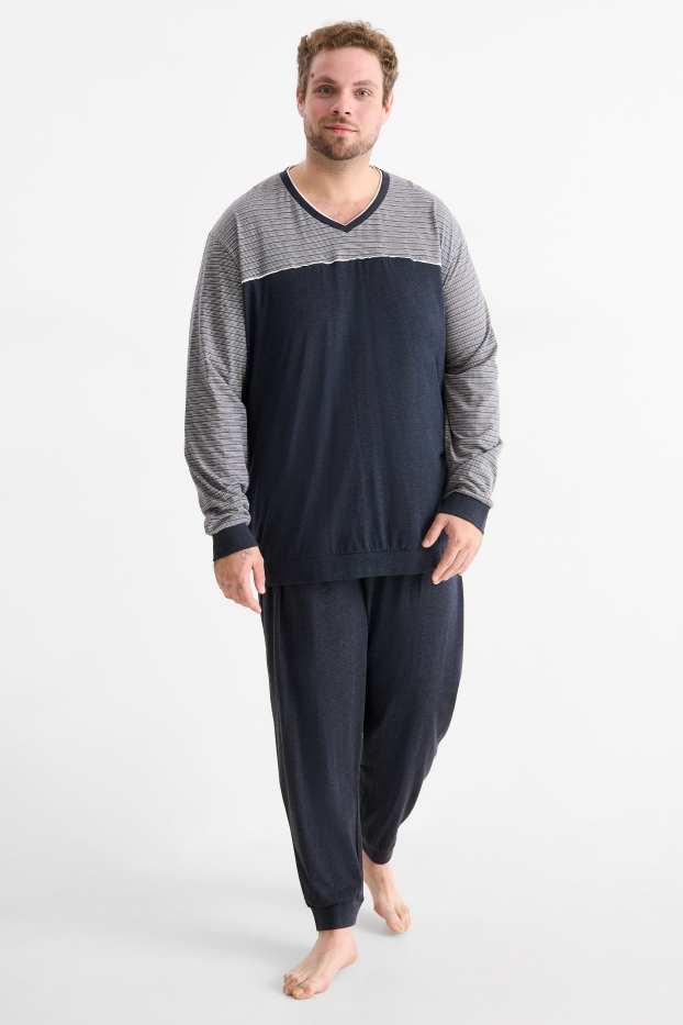 Bărbați - Pijama - albastru închis