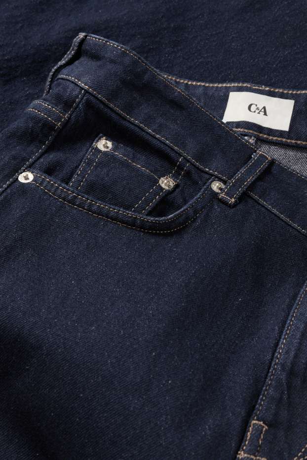 Femei - Flared jeans - talie înaltă - denim-albastru închis