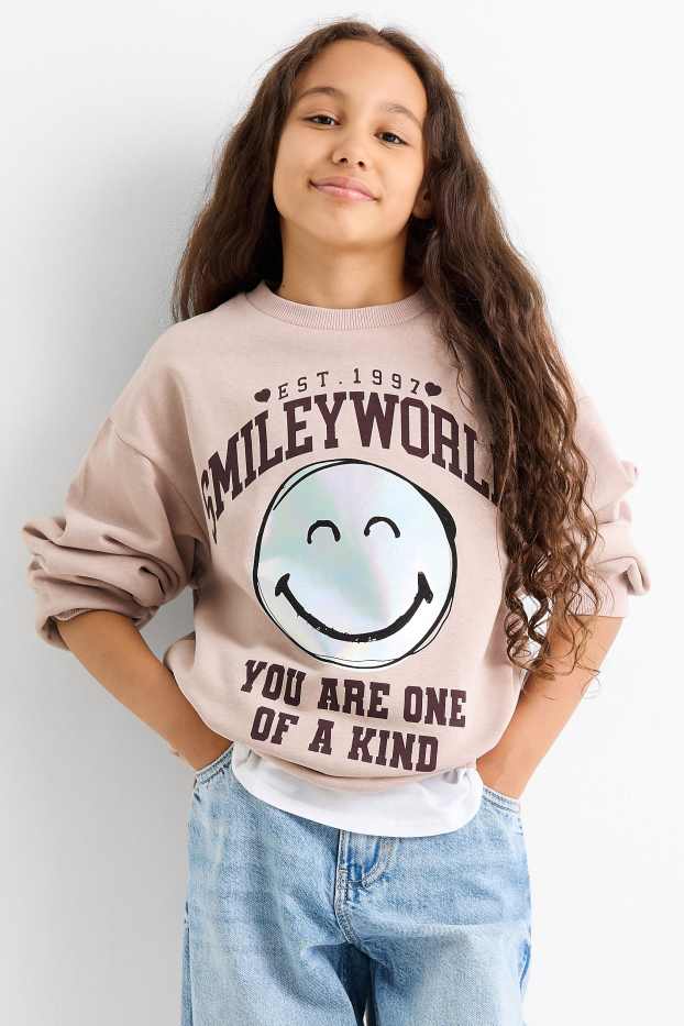 Copii - Fete - SmileyWorld® - bluză de molton - bej