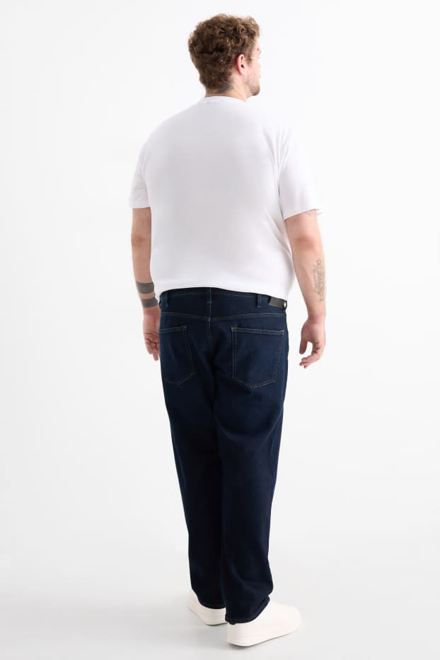 Bărbați - Regular jeans - jeans termoizolanți - LYCRA® - denim-albastru închis