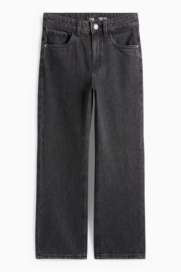 Copii - Băieți - Relaxed jeans - betelie extra îngustă - denim-gri închis
